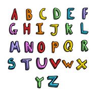 cartoon alphabet N38