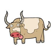 Cartoon Bull N43
