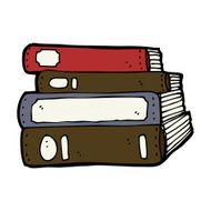 cartoon old books N21