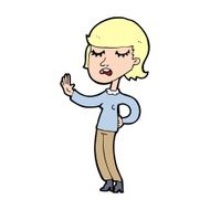 cartoon woman ignoring N30