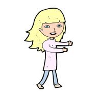 cartoon happy girl N121