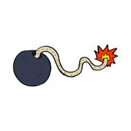 cartoon burning bomb N27