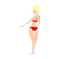 cartoon bikini woman N3
