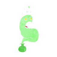 cartoon halloween ghost in bottle N24