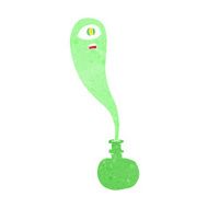 cartoon halloween ghost in bottle N25