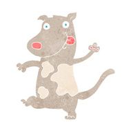 cartoon happy dog N95