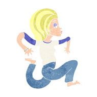 cartoon woman running N12