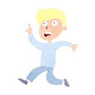cartoon boy panicking N37