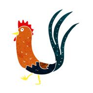 cartoon cockerel N38
