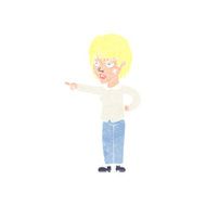 cartoon woman pointing N251