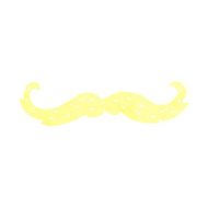 cartoon mustache symbol N13