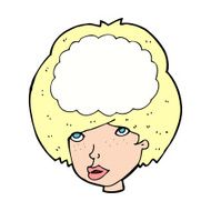 cartoon empty headed woman N11