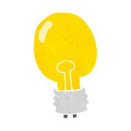 cartoon electric light bulb N28