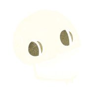 cartoon spooky skull N206