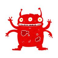 cartoon alien monster N46