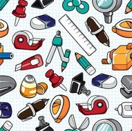 seamless stationery pattern N7