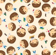 seamless people pattern N3