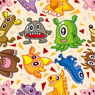 seamless monster pattern N21