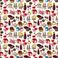 seamless Valentine&#039;s Day pattern