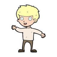 cartoon happy boy N299
