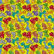 seamless Dinosaurs pattern