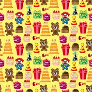 Seamless birthday pattern N3