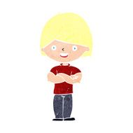 cartoon man with crossed arms N33