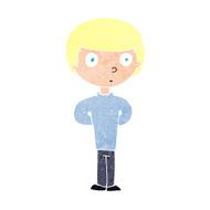 cartoon curious boy N48