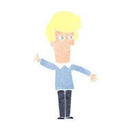 cartoon man narrowing eyes N40
