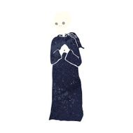 cartoon skeleton in black robe N8