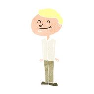 cartoon smiling man N33