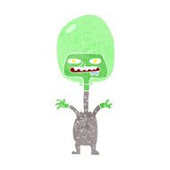 cartoon space alien N85