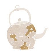 cartoon old tea pot N12