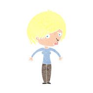 cartoon woman shrugging N71