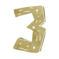 cartoon wooden number N65