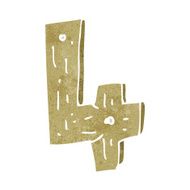cartoon wooden number N67