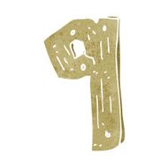 cartoon wooden number N68