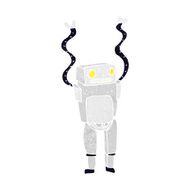 cartoon funny robot N100