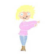 cartoon dancing woman N62