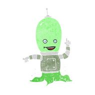 cartoon alien spaceman N32