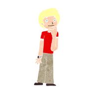cartoon boy wondering N11