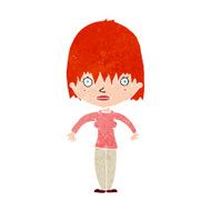 cartoon woman staring N38