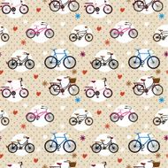 seamless bicycle pattern N2