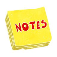 cartoon notes pad N8