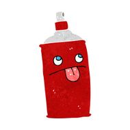cartoon spray can N111
