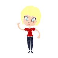 cartoon pretty girl N129