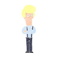 cartoon bored man N42