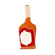 cartoon bottle of rum N12