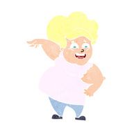 cartoon oveweight woman N12