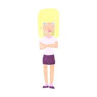 Cartoon Woman Standing N30